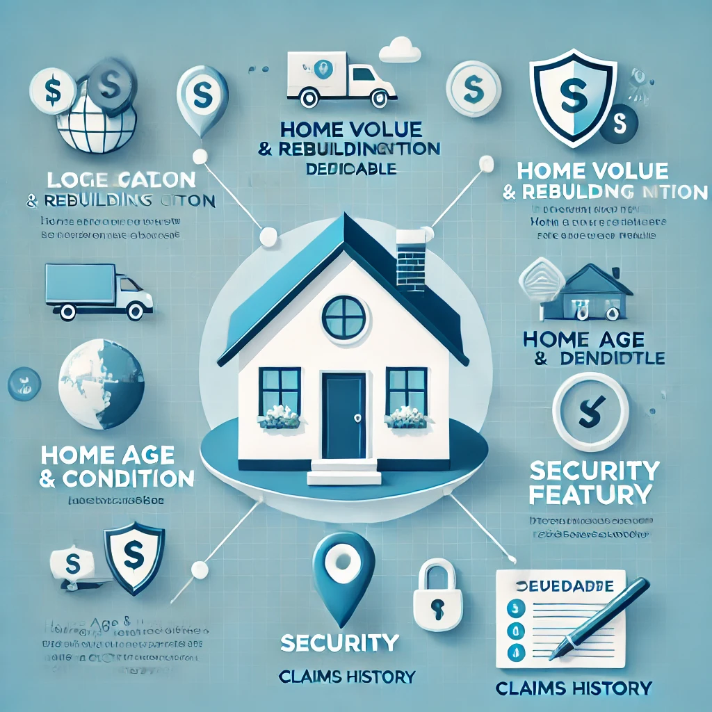 How is the cost of home insurance determined